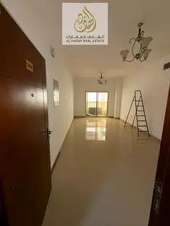 One bedroom and living room, 2 bathrooms, large area, no balcony, near Ajman Court