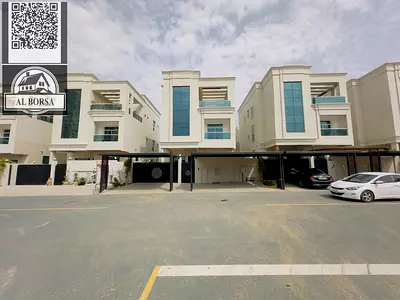 🏡 Luxury villa for rent in Al Amrah area – Ajman | Two floors + roof + elevator ✨ Consisting of 7 rooms
