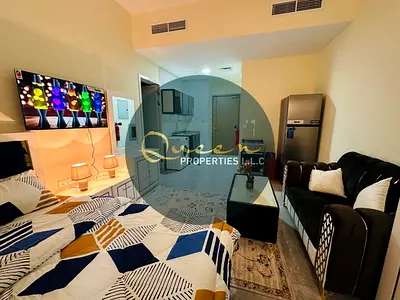 Fully Furnished Studio Monthly Rent in Ajman Corniche | New Furniture | Bills & Internet Included