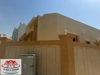 Corner villa, ground floor, three master bedrooms with air conditioning, electricity, 7 fils, in Al Yasmeen, Ajman
