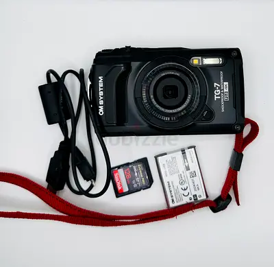 Olympus OM SYSTEM Tough TG-7 Underwater Camera, Waterproof, Freeze Proof, High Resolution Bright