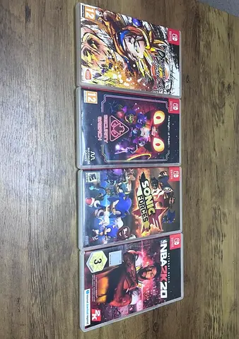 Four Nintendo Switch Games Bundle — Sonic, NBA 2K20, Katana  More (Used)