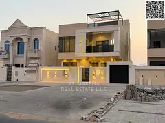 A luxurious two-story villa with a rooftop terrace… Modern design and a luxurious lifestyle in Al 