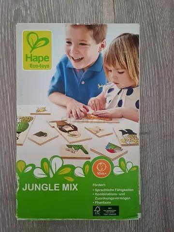 Hape Jungle Mix Memory Matching Game - Wooden Educational Toy