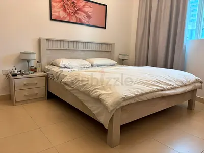 Wooden Double Bed 180x200 with Headboard and Nightstand x2 with Mattress