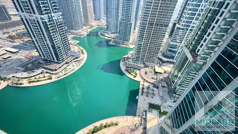 Furnished Studio | High Floor | Marina & Lake View