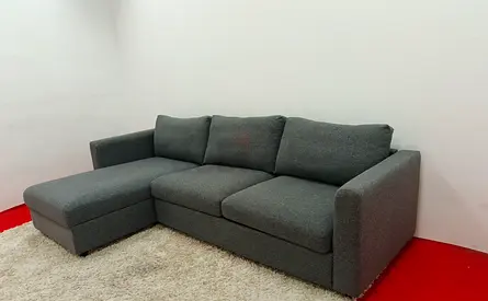 Ikea vimle gray lshape sofabed with storage space