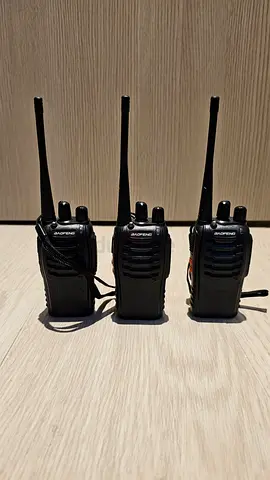 Three Baofeng Two-Way Radios (Walkie Talkies) - Good Working Condition