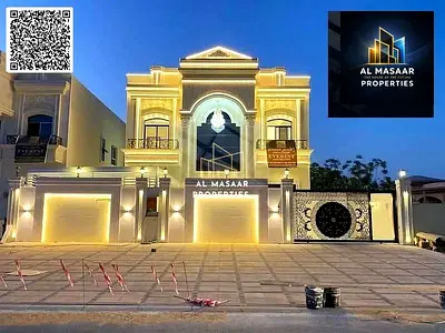 متاح فلل تحت الانشاء تصميم كلاكسيك طابقين و رووف مساحة 5000 قدم على شارع الشيخ عمار الرئيسى تملك حر لجميع الجنسيات