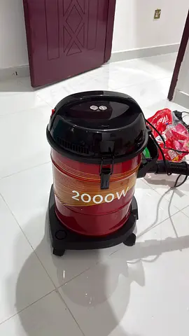 2000W Red Canister Vacuum Cleaner - Good Working Condition