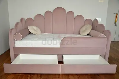 Brand New Single Size Bed with Drawers - Fully Custom Made Bedframe - UAE Sharjah Manufactured