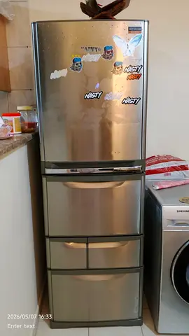 Used Samsung 4-Drawer Refrigerator - Silver, Good Working Condition