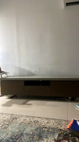 Wooden low TV cabinet / entertainment unit - good condition