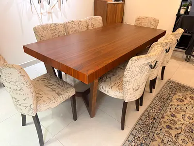 8 dining chairs WITHOUT the table