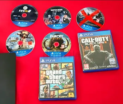 7 PS4 Games – Disc Only  With Cases – Fully Working – AED 400