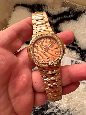 Rose Gold Womens Watch with Diamond Bezel - Preowned