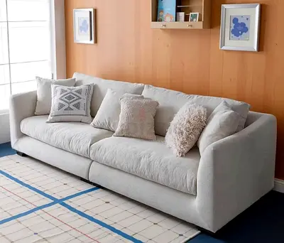 Brand new Light grey 3-seater fabric sofa ( customizing in colours sizes design)