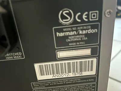 Harman/Kardon Audio Receiver - Rear Panel (Used)