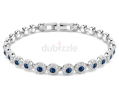 Swarovski x Ariana Grande Collection Sterling Silver Tennis Bracelet with Blue hue and CZ Accents