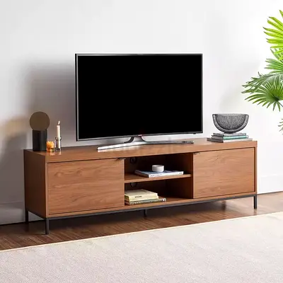 Mid-century Modern Wooden TV Console / Entertainment Unit