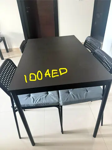 Kitchen table and 4 chairs.