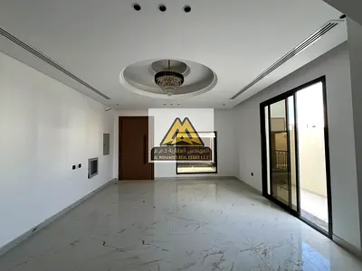 A great opportunity for annual rent in Al Helio, Ajman. Brand new villa with ultra super deluxe finishing and spacious layout