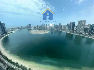 🔥 Panoramic Sea View Apartment Overlooking Al Khan & Al Mamzar Lagoon 🌊