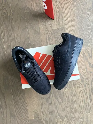 Black Nike x Stussy Air Force 1 Mens Size (36 to 45)