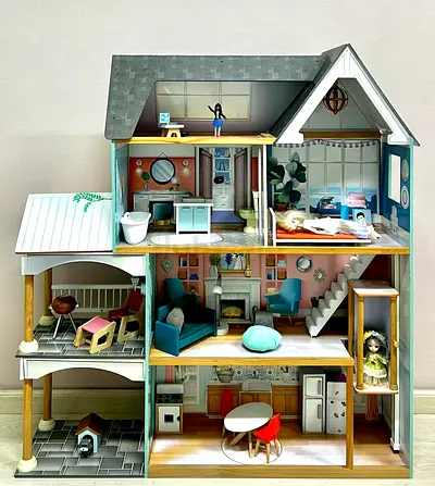KidKraft Dahlia Mansion Wooden Dollhouse - Fully Assembled