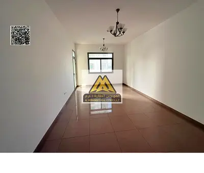 2-bedroom apartment with living room in Al Rashidiya 1, second tenant. Built-in wardrobes, balcony, 2 bathrooms, AED 45,000 in 4 payments, near Al Wah