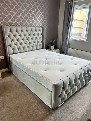 Silver King Size Bed Frame