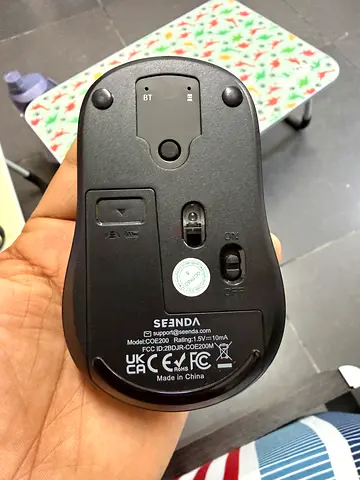 Bluetooth  Wireless Optical Mouse (SendA) - USB Receiver, Battery Compartment