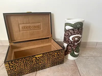 Roberto Cavalli Home wear Ceramic Snake Vase.