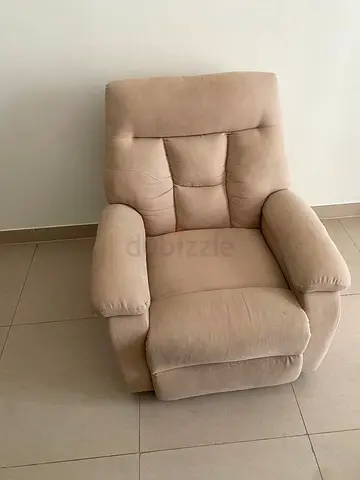 Beige Recliner Lazy boy Armchair - Danube Home