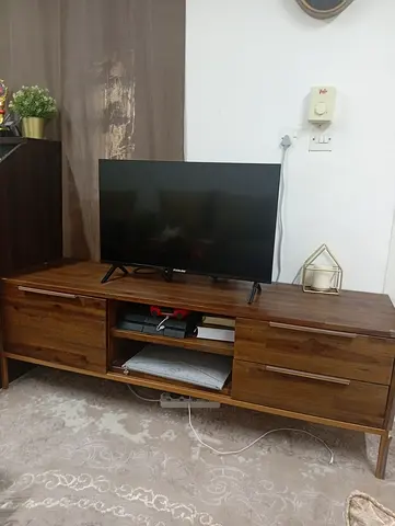 Wooden TV Stand/ Unit - Good Condition (Matching Table Available)