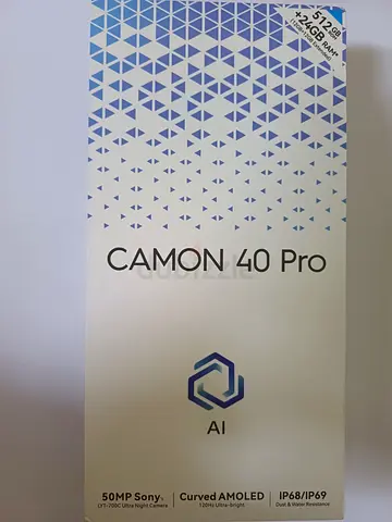 Camon 40 pro— MediaTek Helio G100, 5200mAh, 45W support