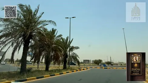 ارض سكنى تجارى G+4 بالإمارات إمارة عجمان حى العالية مقابل فلل الرقايب