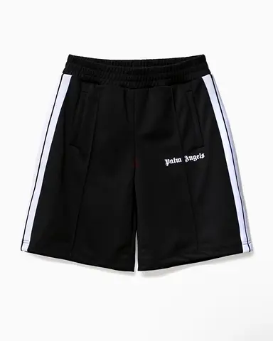 Black Palm Angels Track Shorts with Side Stripes - Size S