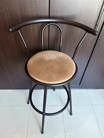 2 x Metalic Bar Stools 43x56x99 cm