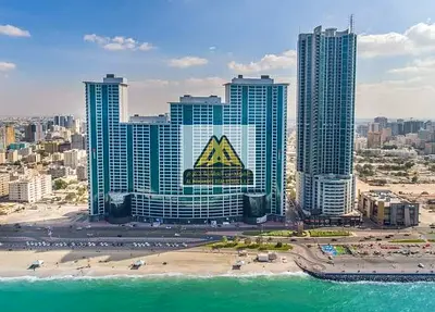 Luxury Annual Rental Opportunity – 2 Bedroom Apartment with Full Sea View in Al Rumaila 2, Ajman