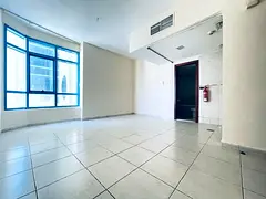 Largest studio for annual rent in Sharjah, located in Al Qasimia with excellent finishing.
