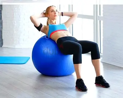 Large Blue Exercise / Yoga Ball (Stability/Birthing Ball)