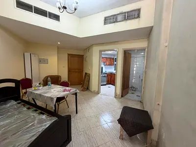 Ac free spacious layout with open front view and beautiful finishing, plus free maintenance all year and flexible payment options in Al Maja