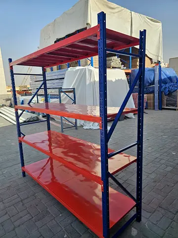 Heavy Duty Industrial Steel Storage Rack - 4 Tier Pallet Shelving size 200/60/150cm