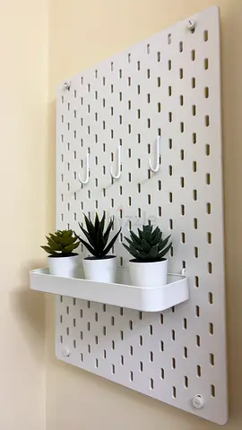 IKEA SKÅDIS wall organizer set in white