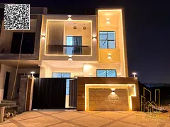 Modern villa with registration and ownership fees included, near a mosque and direct services. Freeh