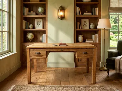 Kalise Reclaimed Timber Desk 136x67 height 76