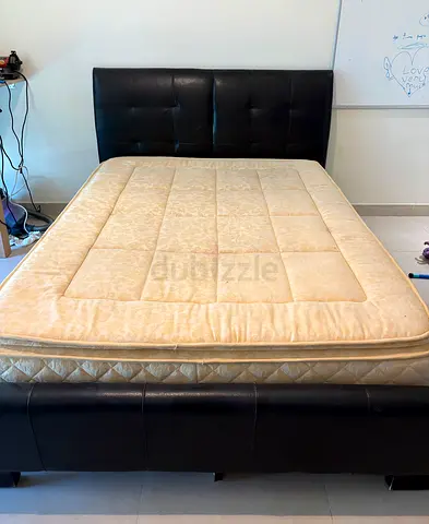 Queen size leather bed
