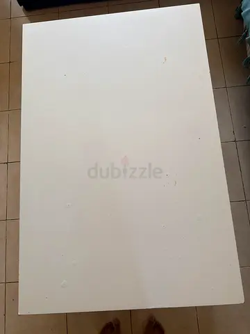 Simple White Rectangular Table / Desk - Good Condition