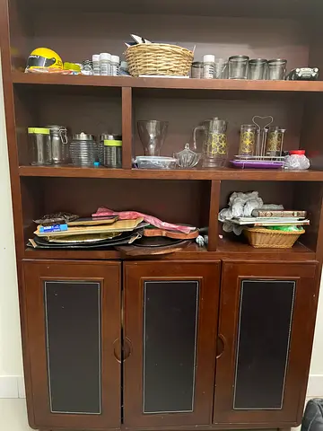 Solid Wood Kitchen Cabinet / Sideboard with Shelves in excellent condition